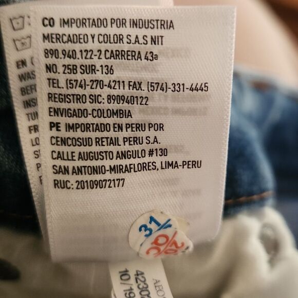 American Eagle Next Level Stretch Curvy Hi-Rise Mini Denim Skirt Size 2 - Picture 9 of 9